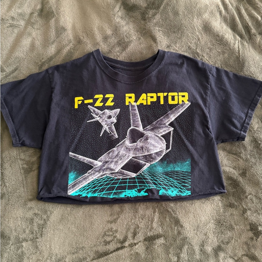 F-22 Raptor Graphic Tee - Black